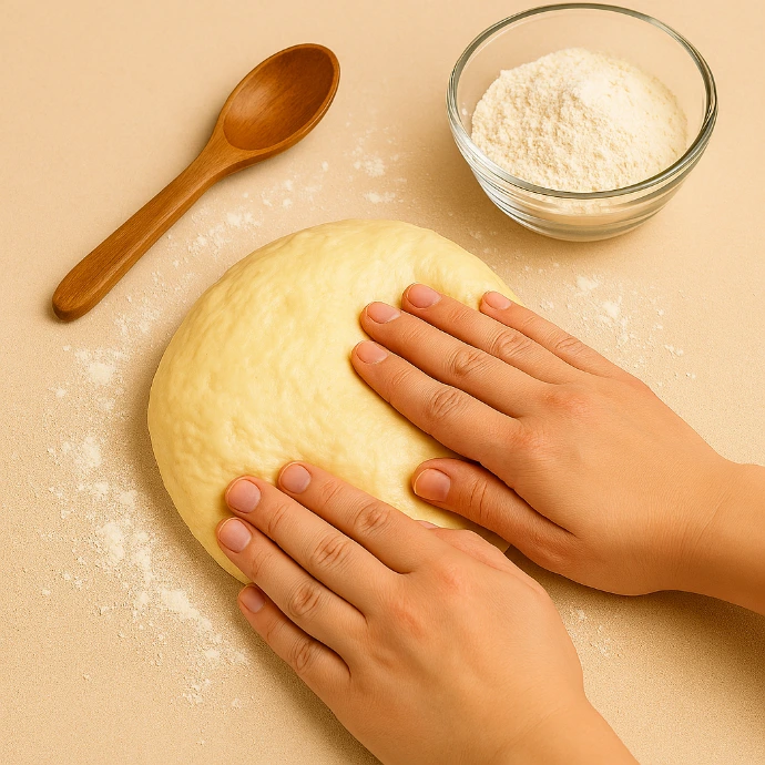 kneading the dough